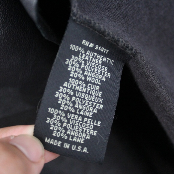 Rozae Nichols 100% Leather Open Cardigan M312 - Picture 4 of 7